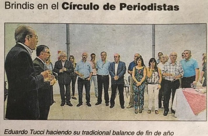 Brindis de fin de año en el circulo