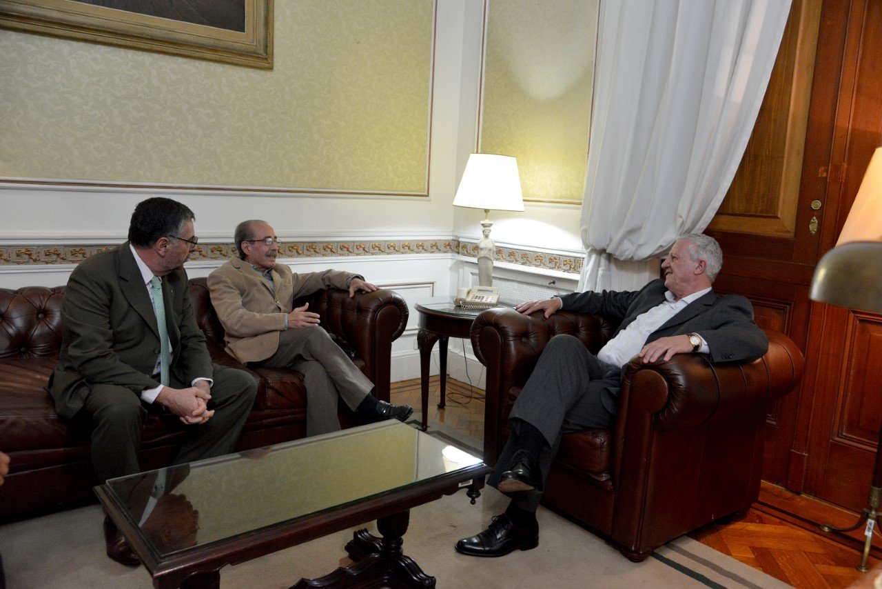 CON EL PRESIDENTE DE LA CAMARA DE DIPUTADOS, JORGE SARGHINI