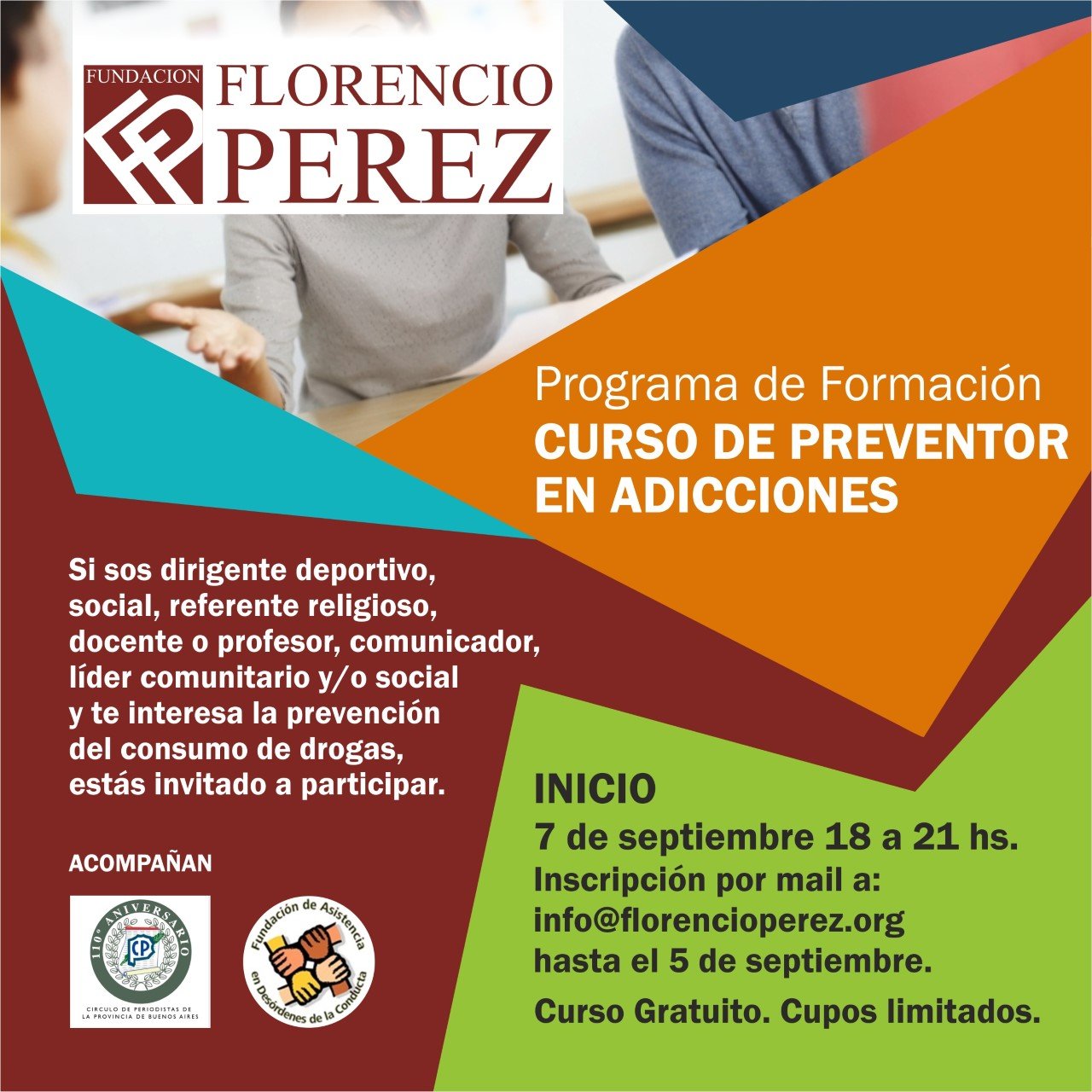 Capacitación sobre adicciones en el Círculo de Periodistas