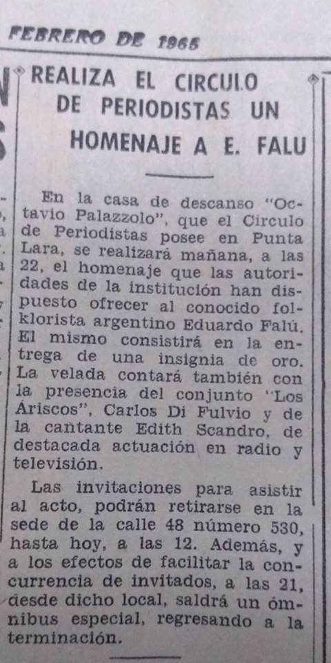 Un recuerdo de 54 años