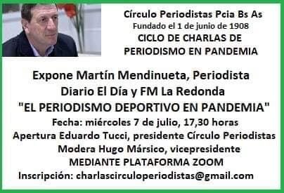 Ciclo de charlas de periodismo en pandemia